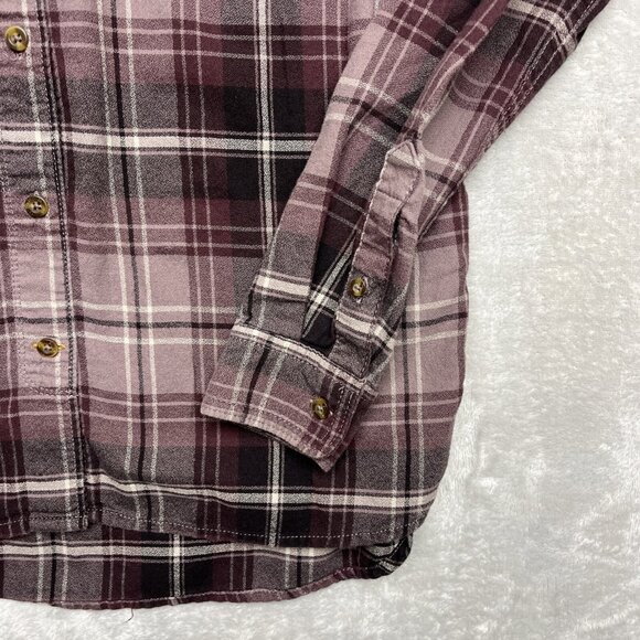 Carhartt Women's Button-Up Top Size Small (4-6) Plaid Flannel Western Cowgirl‎ - Picture 3 of 8